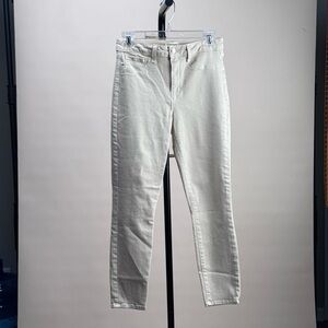 L’AGENCE Margot Skinny Jeans – Off-White / Ecru – Size 28
